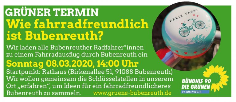 Bündnis 90/Die Grünen - Grüner Termin