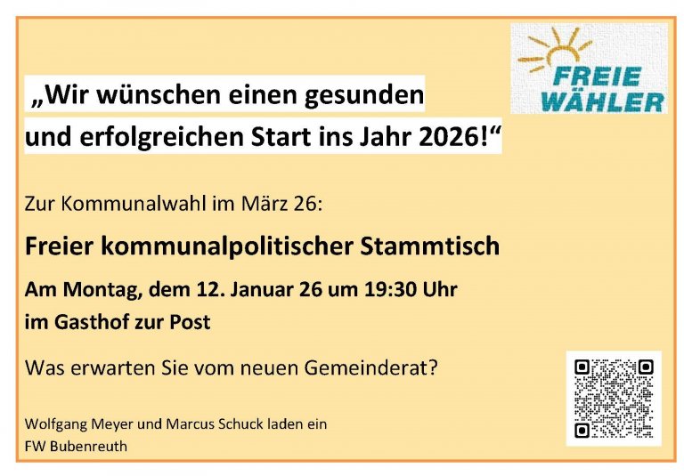 Freier kommunalpolitischer Stammtisch