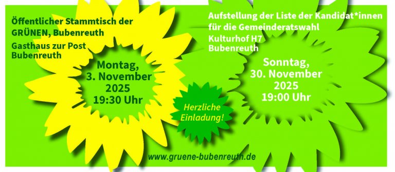 Öffentlicher Stammtisch der Grünen