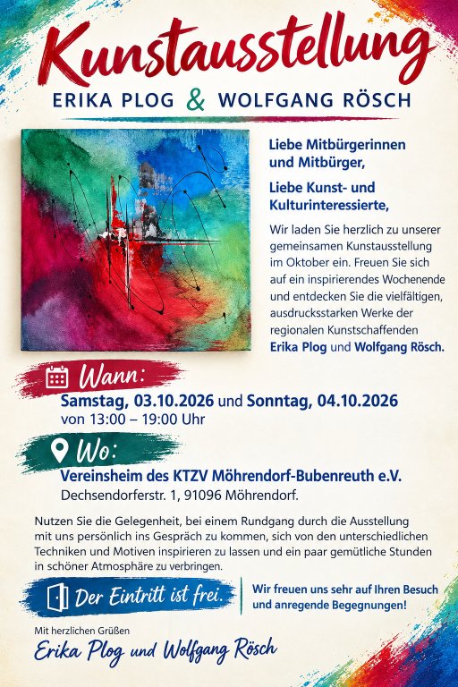 Kunstaustellung beim Kleintierzuchtverein