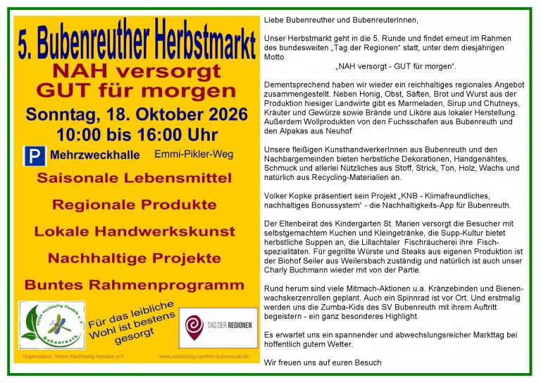 5.Bubenreuther Herbstmarkt